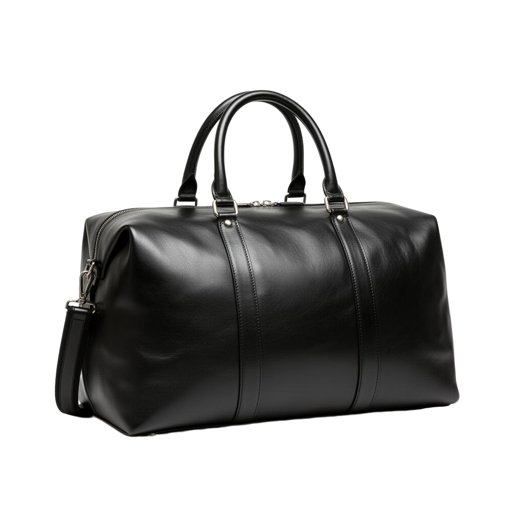 Leather Weekender Duffel Bag