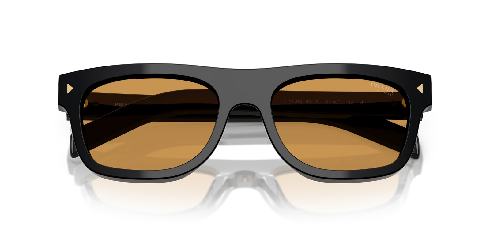 Prada 0PR B12S 16K60F  Black Sunglasses