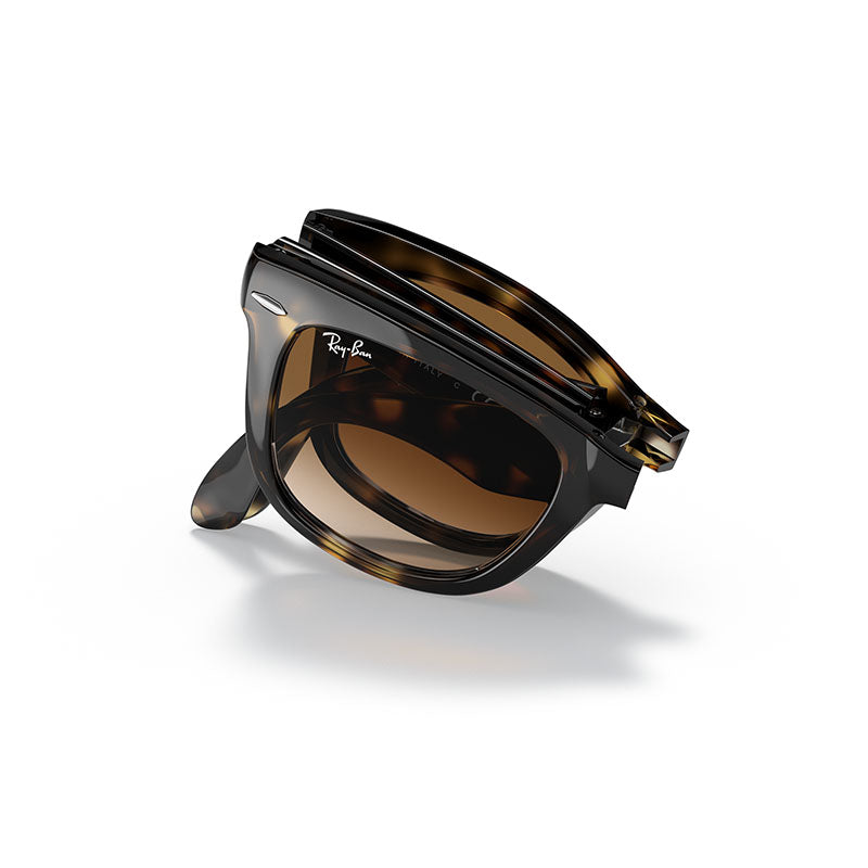 Ray-Ban ORB4105  710/31 Folding Wayfarer Classic – Havana / Green Sunglass