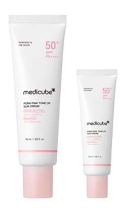 Medicube PDRN Pink Tone Up Sun Cream SPF 50+ PA++++ – 50ml + 20ml Set