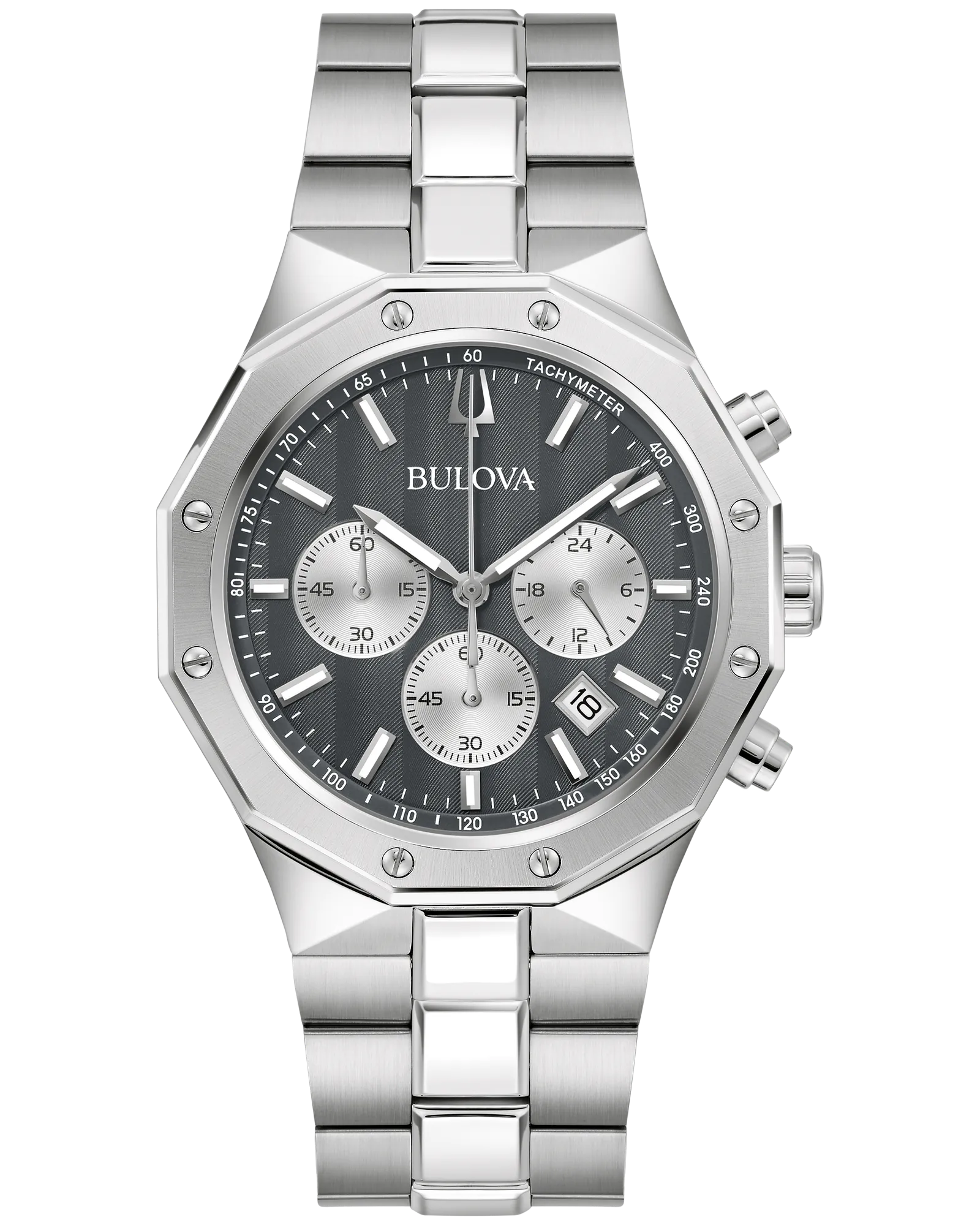 Bulova Prestige Chronograph Watch 96B459 40mm