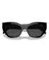Prada 0PR A09S 1AB5S053 Sunglasses Black with dark Grey