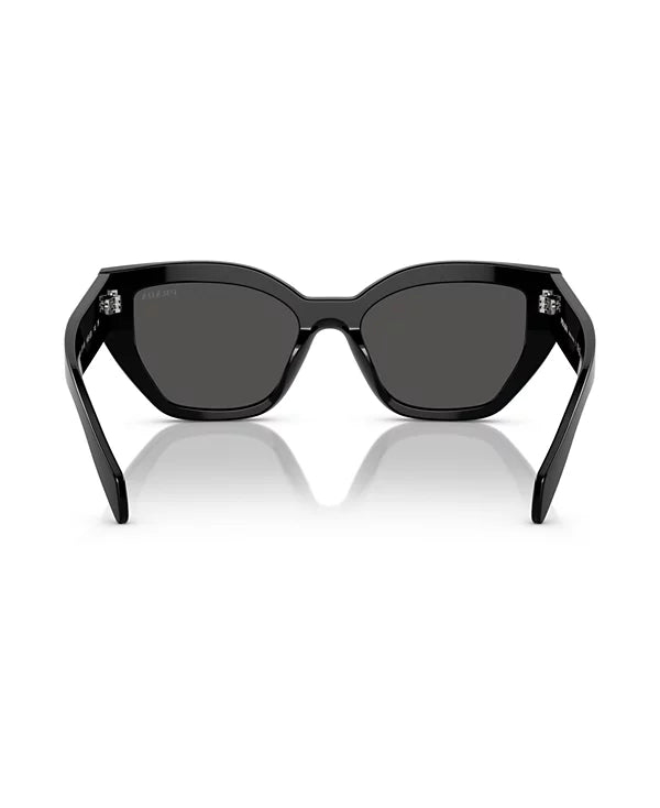 Prada 0PR A09S 1AB5S053 Sunglasses Black with dark Grey