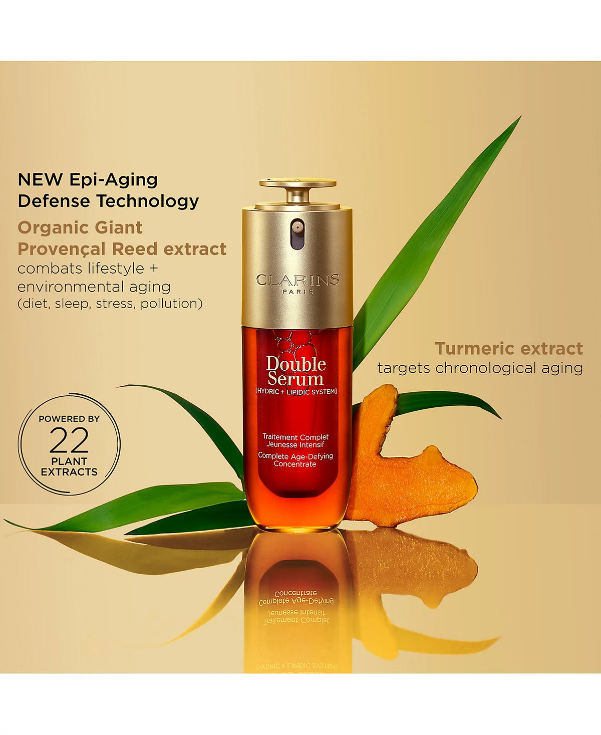 Clarins Double Serum Anti-Aging to Firm, Boost Radiance and Refine Pore - 1.6 fl oz - YesMegastore