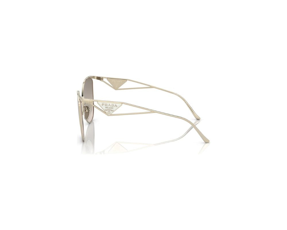Prada Sunglasses OPR50ZSZVN3D0 Pale Gold/ Brown Gradient Grey: Elevate Your Style - YesMegastore