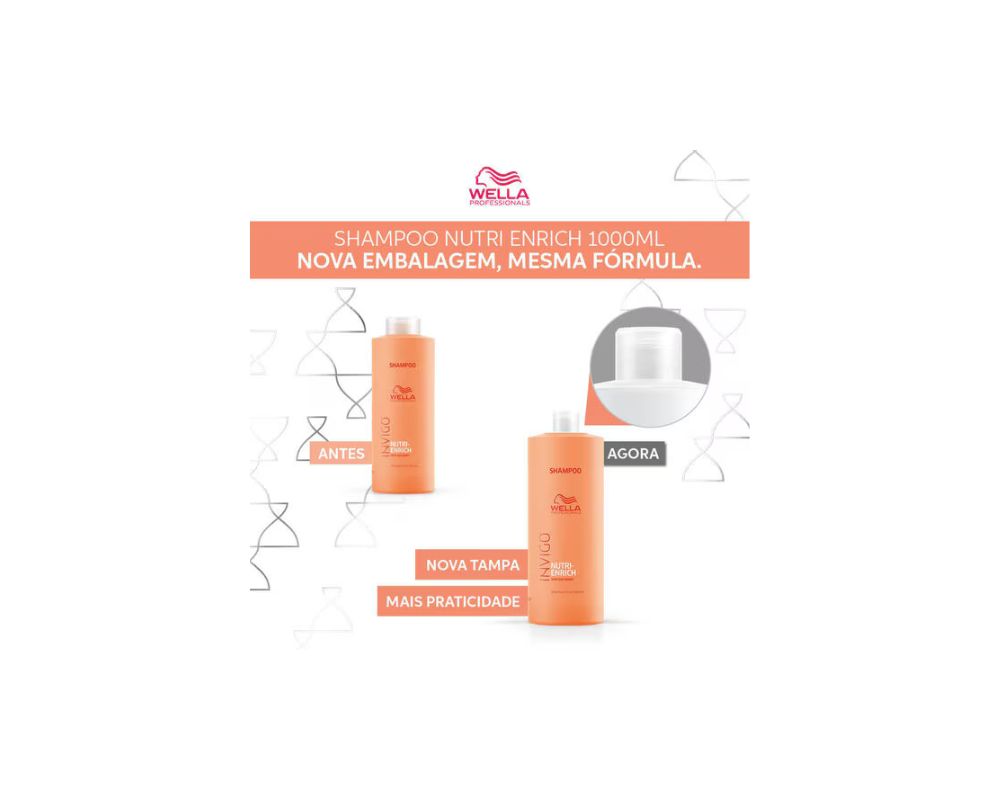 Wella Nutri Enrich Shampoo 1L: Nourish and Revitalize Your Hair - YesMegastore