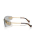 Sunglasses Miu Miu 0MU A51S 5AK50K75 Gold W/ Light Grewy - YesMegastore