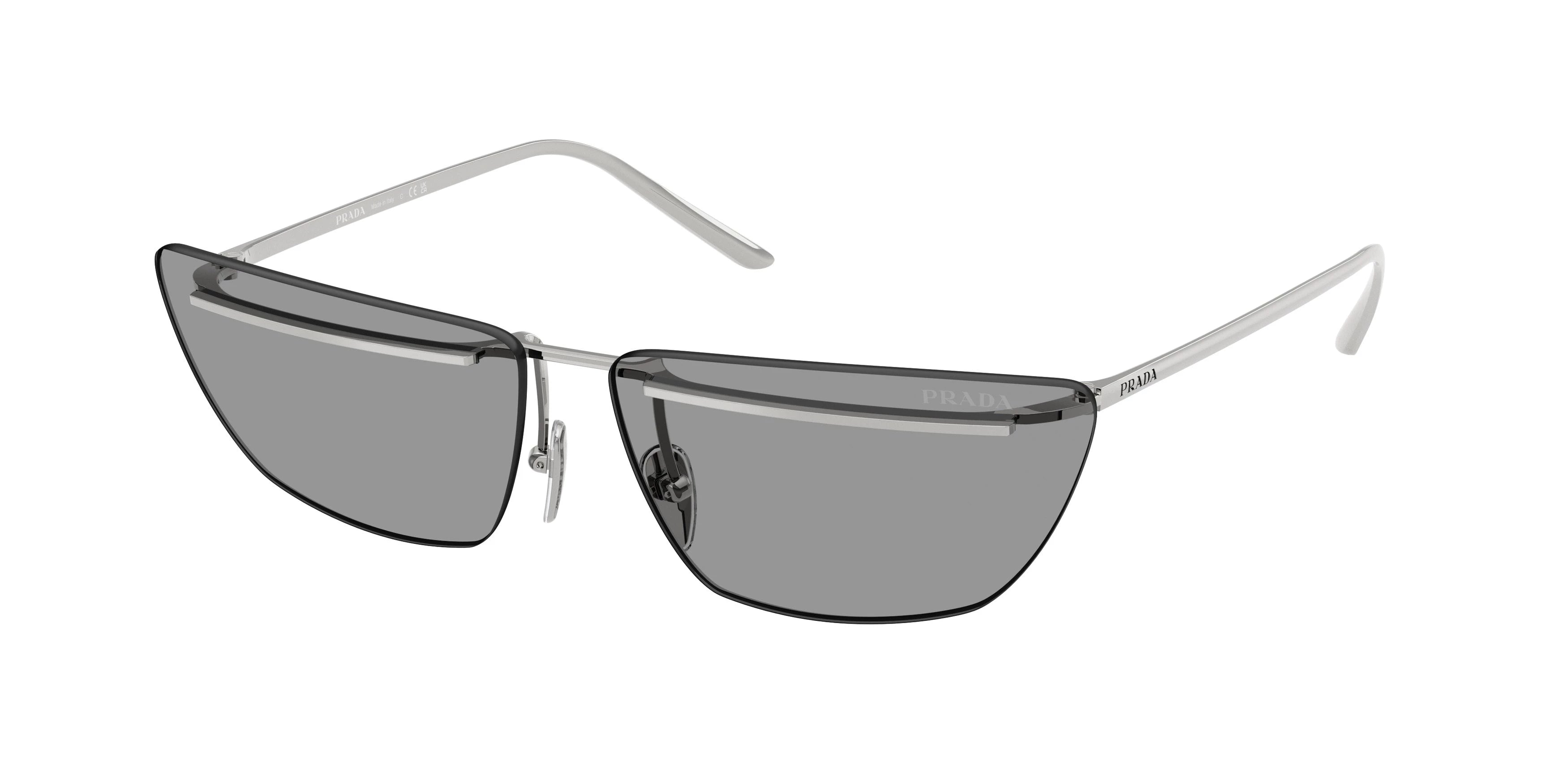 Prada 0PR C52S 1BC50Q Silver Sunglass