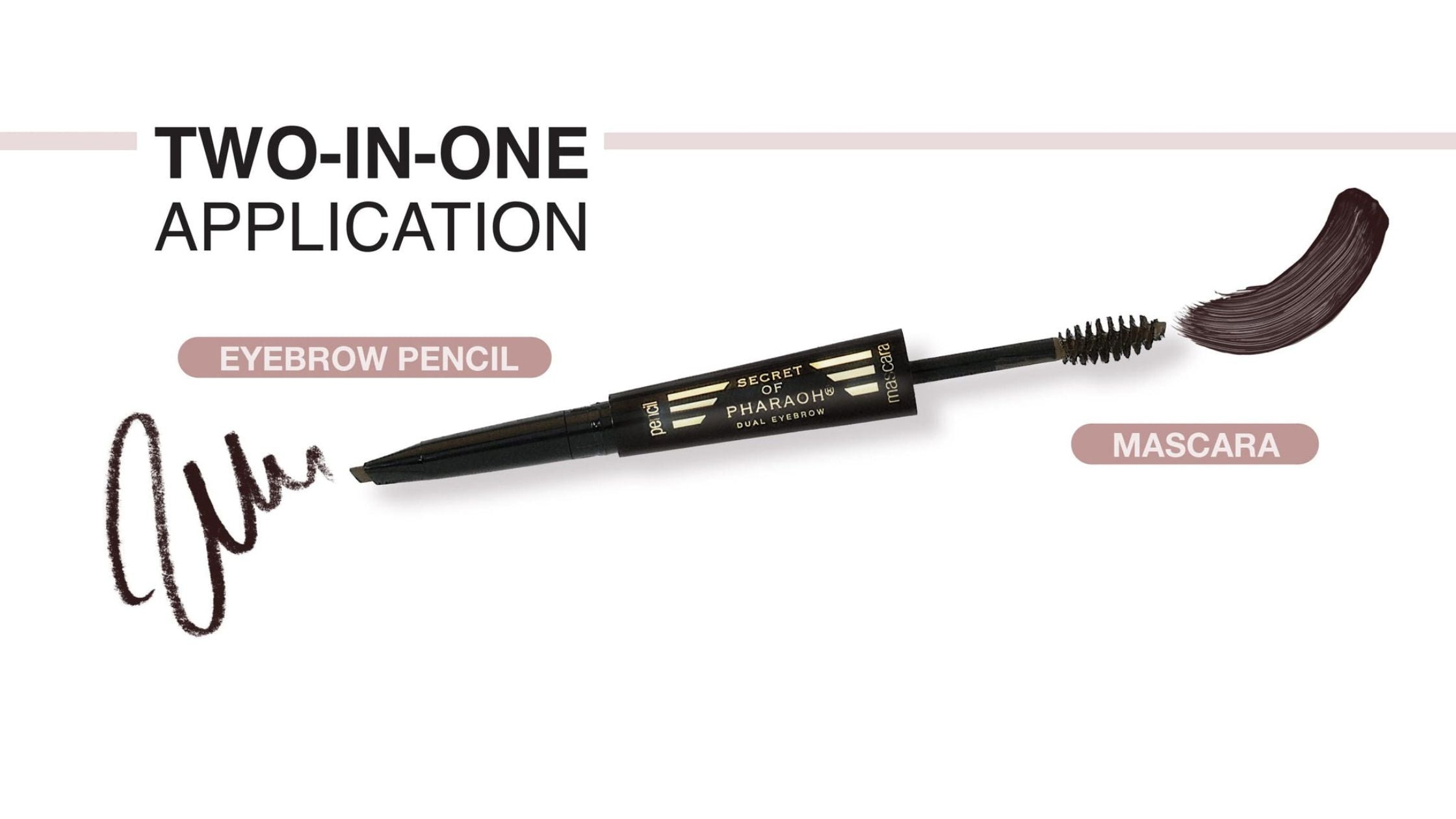 Secret Of Pharaoh Dual Eyebrow Pencil & Mascara