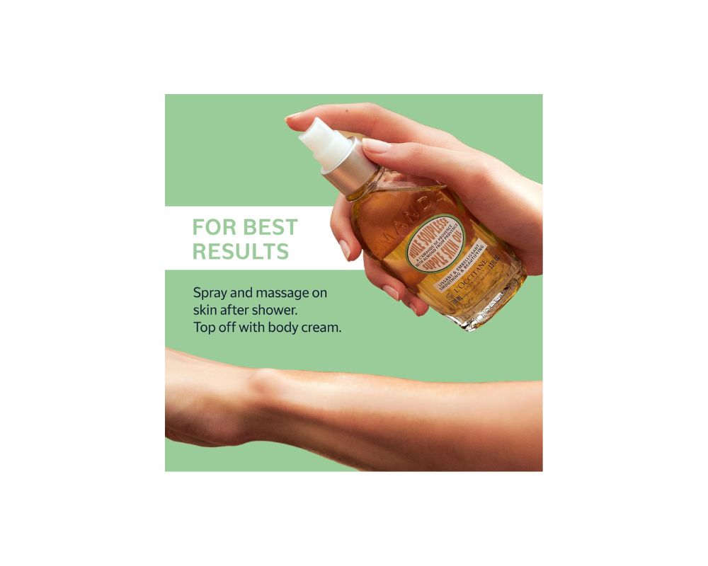 L'OCCITANE Almond Supple Skin Oil: Nourishing & Firming Oil for Silky Smooth Skin - YesMegastore