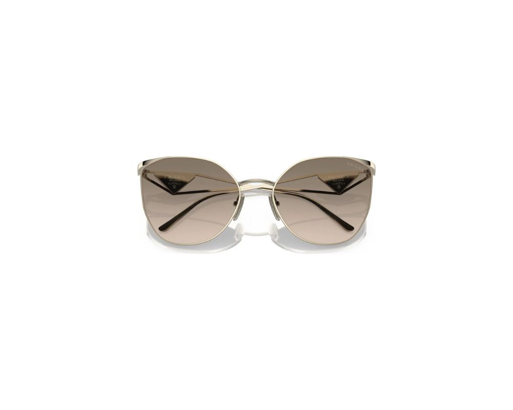 Prada Sunglasses OPR50ZSZVN3D0 Pale Gold/ Brown Gradient Grey: Elevate Your Style - YesMegastore