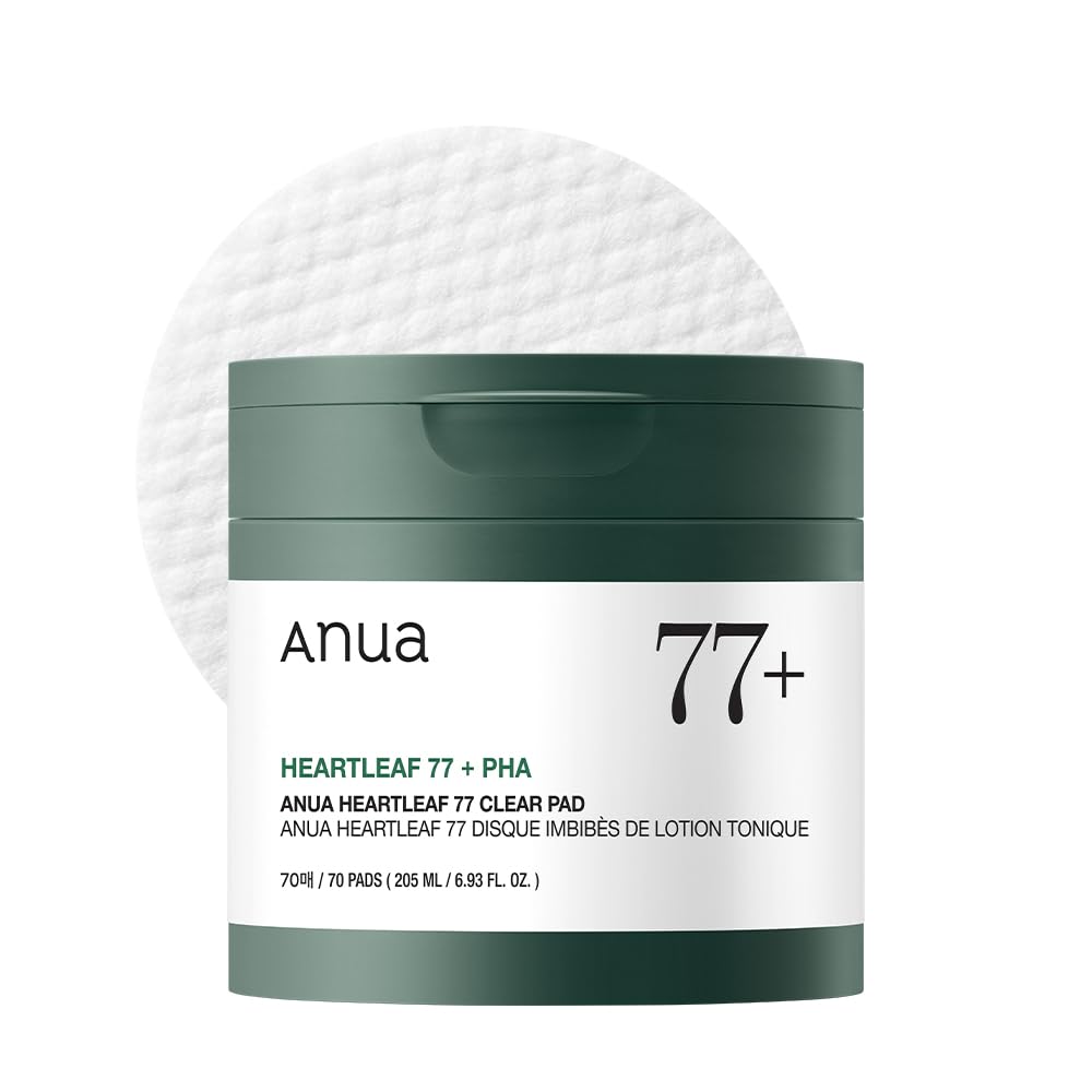 ANUA Heartleaf 77 Toner Pad, Mild Exfoliating Facial Pads