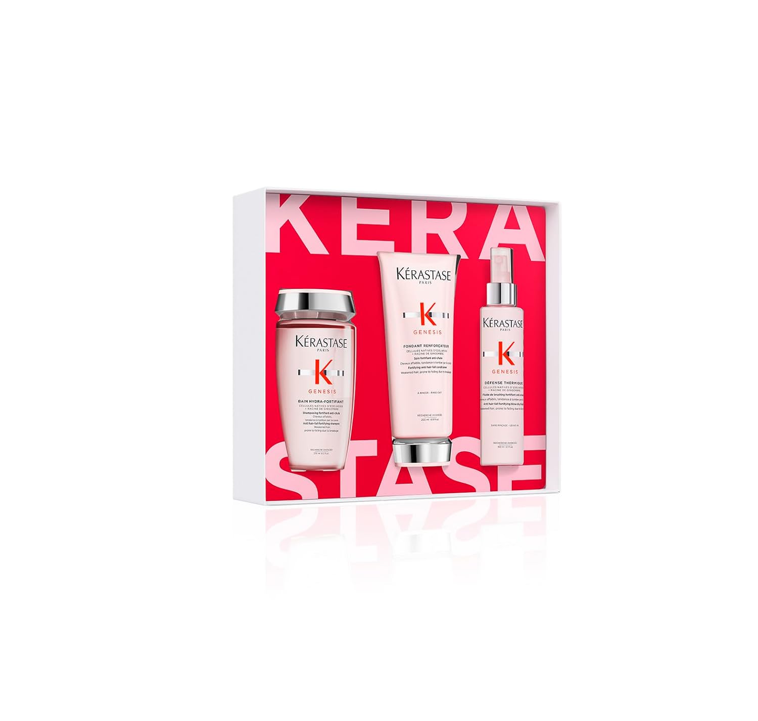Kerastase Genesis SET Strengthening Shampoo, Conditioner, & Heat Protecting Leave-In Treatment - YesMegastore