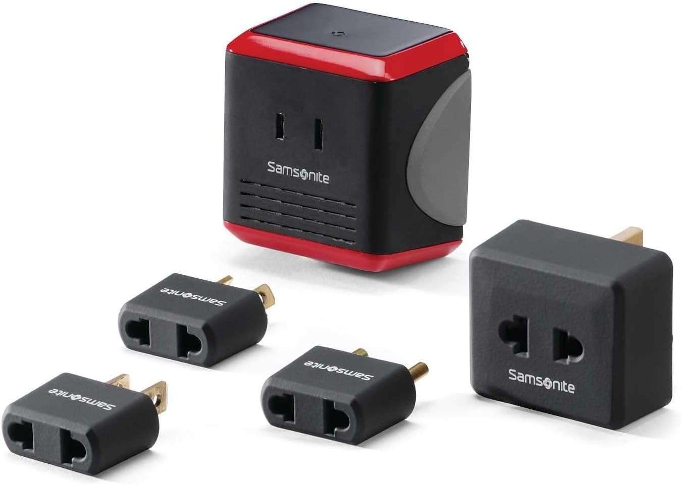 Samsonite Converter/Adapter Kit With Pouch Black/Red