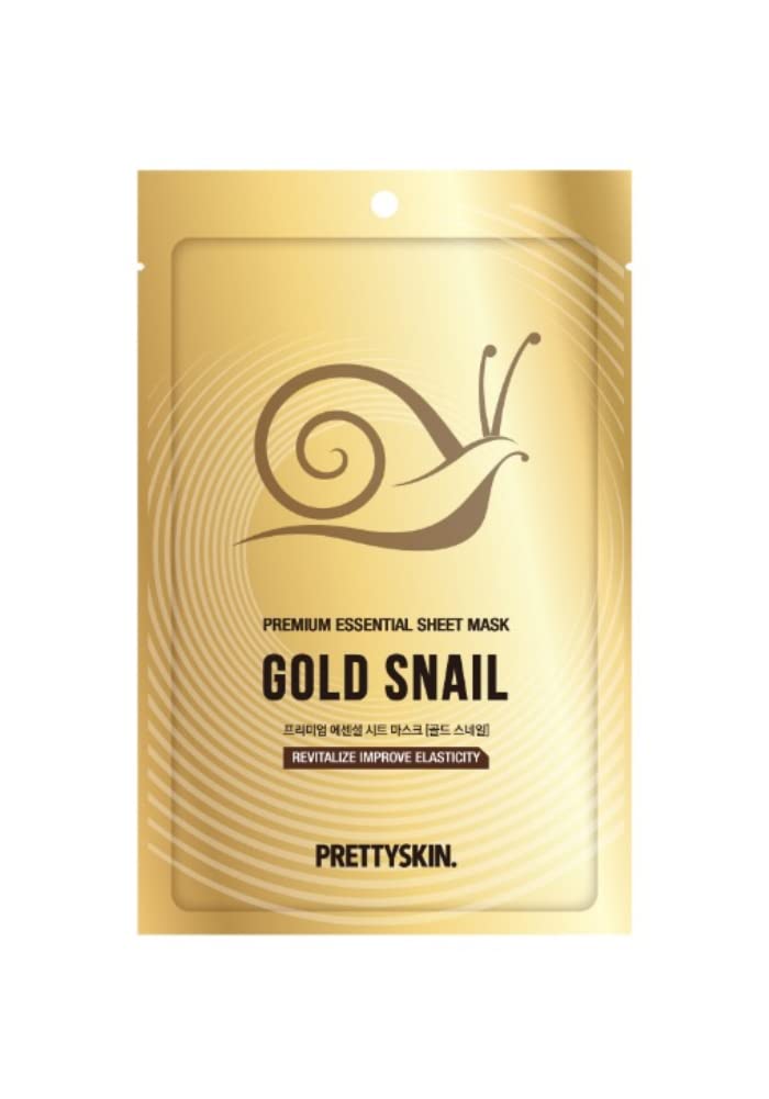 PRETTYSKIN Gold Snail Premium Essential Sheet Mask – Single Sheet
