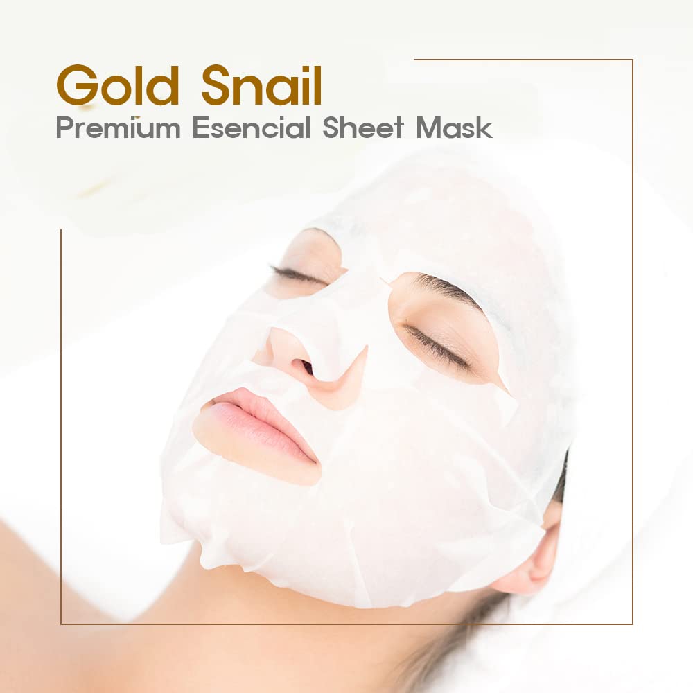 PRETTYSKIN Gold Snail Premium Essential Sheet Mask – Single Sheet