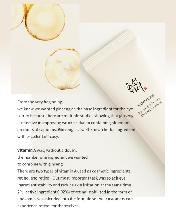 Beauty of Joseon Revive Eye Serum – Retinal + Niacinamide