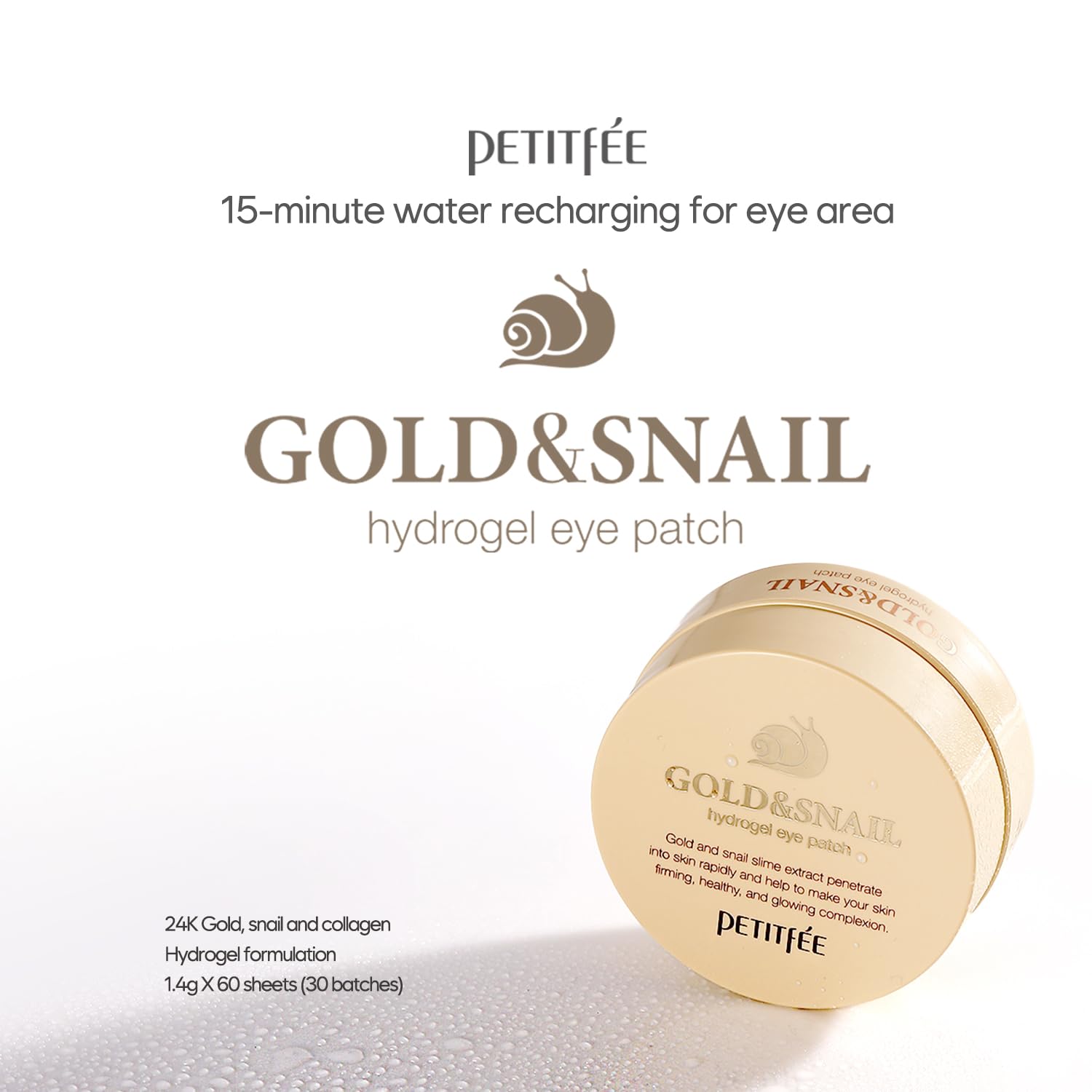 Petitfee Gold & Snail Hydrogel Eye Patch