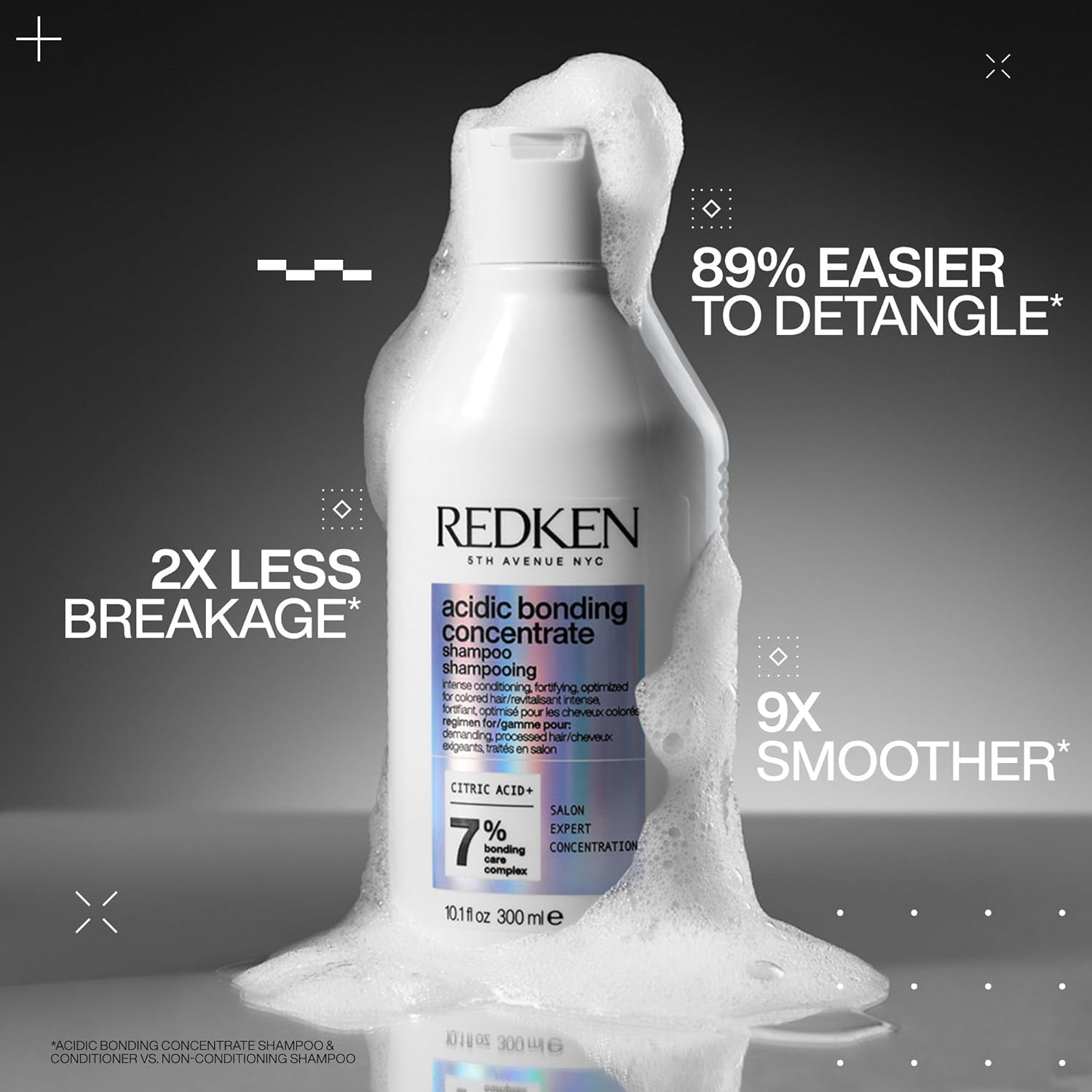 Redken Bonding Shampoo for Damaged Hair Repair | Strengthens and Repairs Weak and Brittle Hair 300 ml/ 10.1 oz - YesMegastore