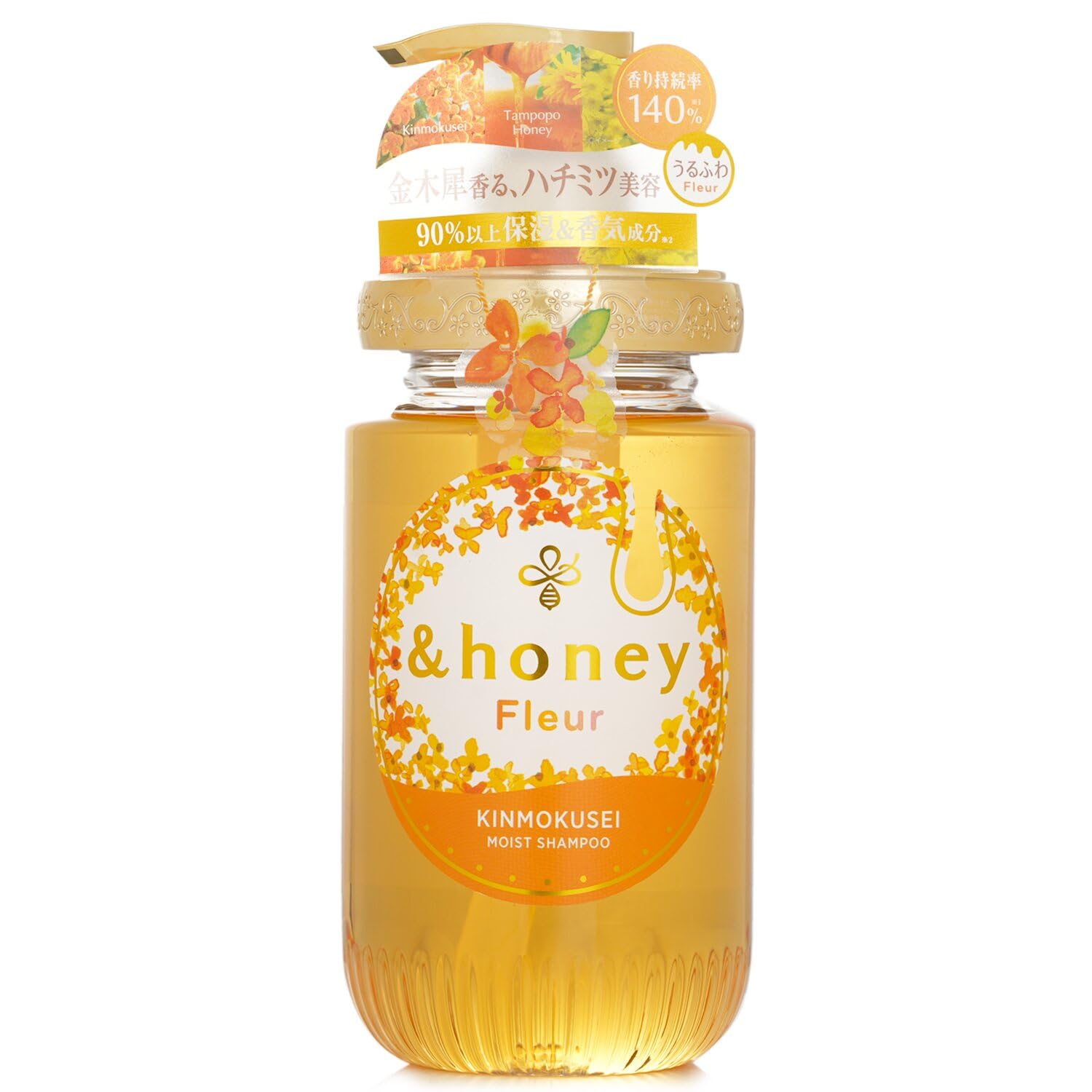 & Honey Fleur Kinmokusei Moist Shampoo, 450ml