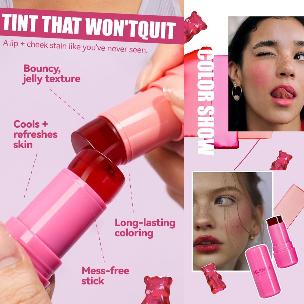 Jelly Tint Stick Blush Makeup Stick - YesMegastore