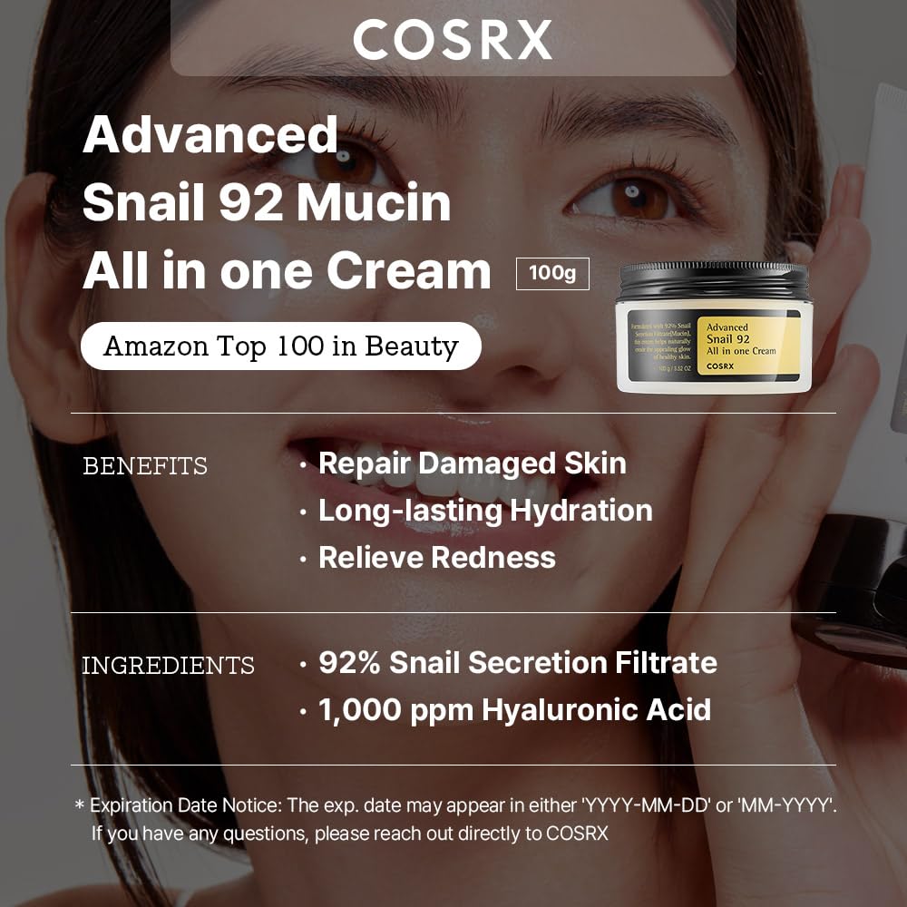 COSRX Advanced Snail 92 All In One Cream – 100g