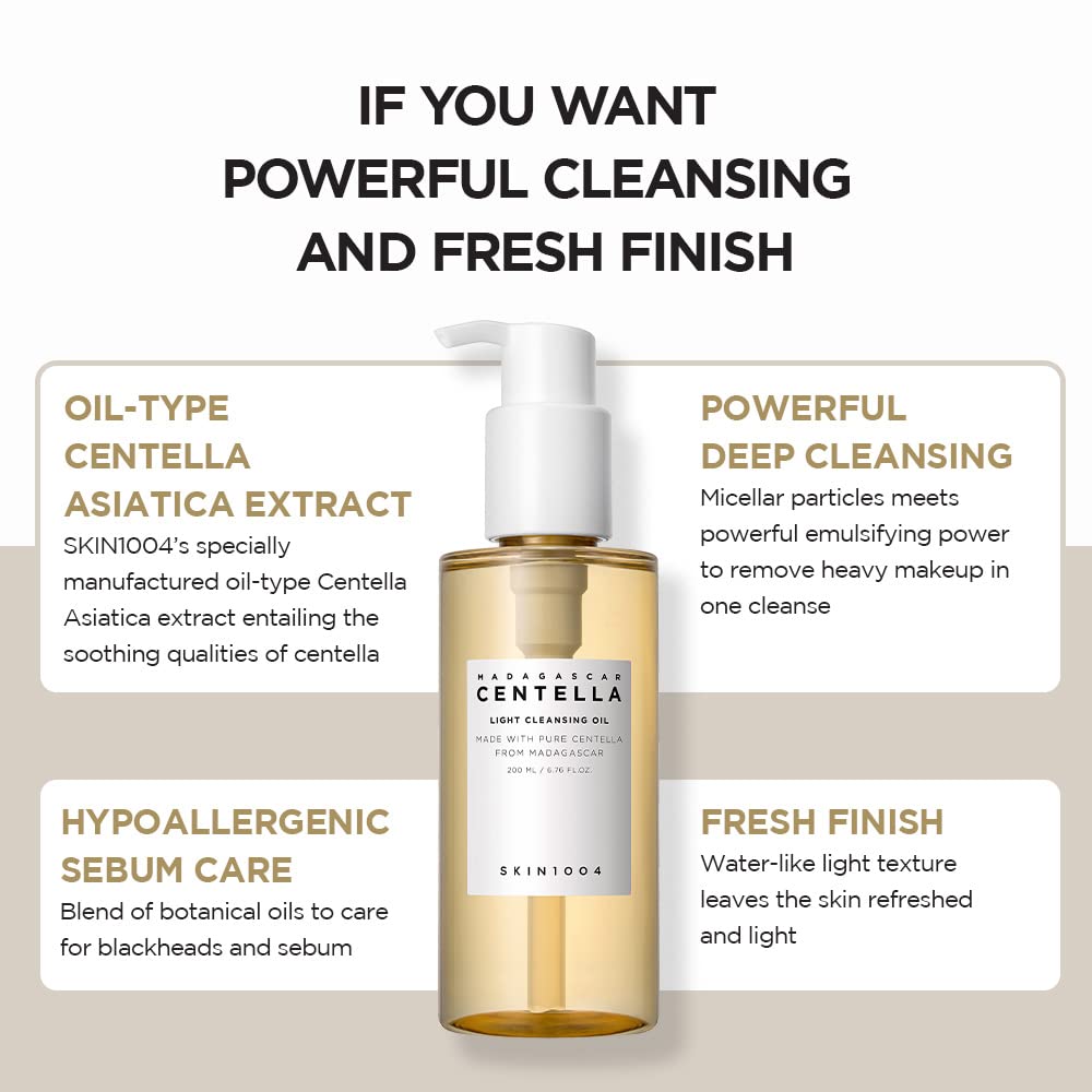 SKIN1004 Madagascar Centella Light Cleansing Oil – 200ml