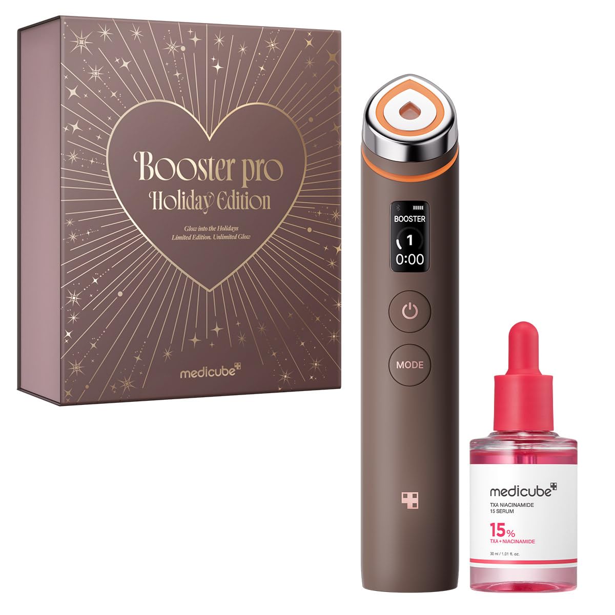 medicube Age R Booster Pro Holiday Gift Set Limited Edition Mocha