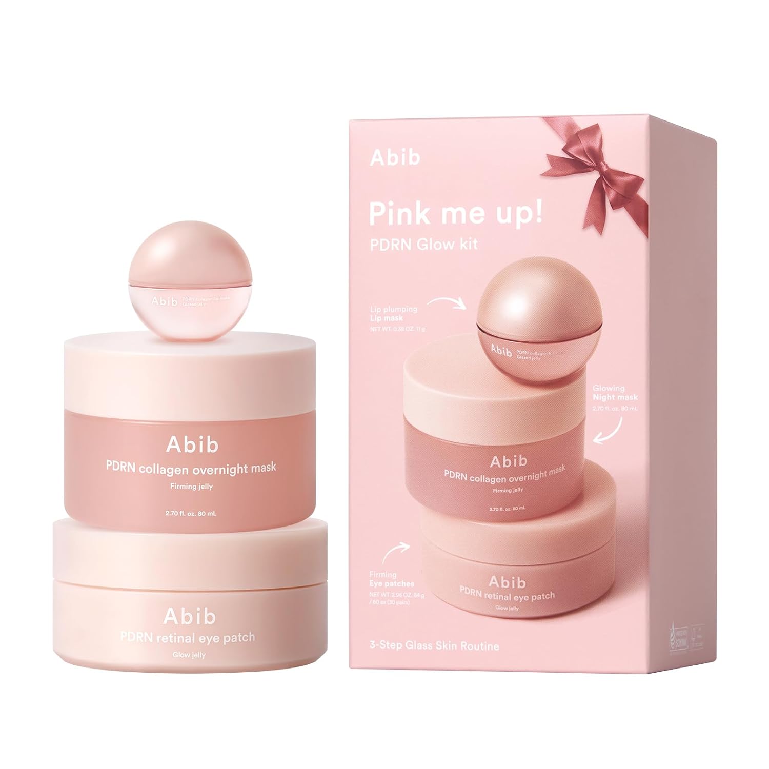 Abib Pink Me Up PDRN 3 Step Glow Kit