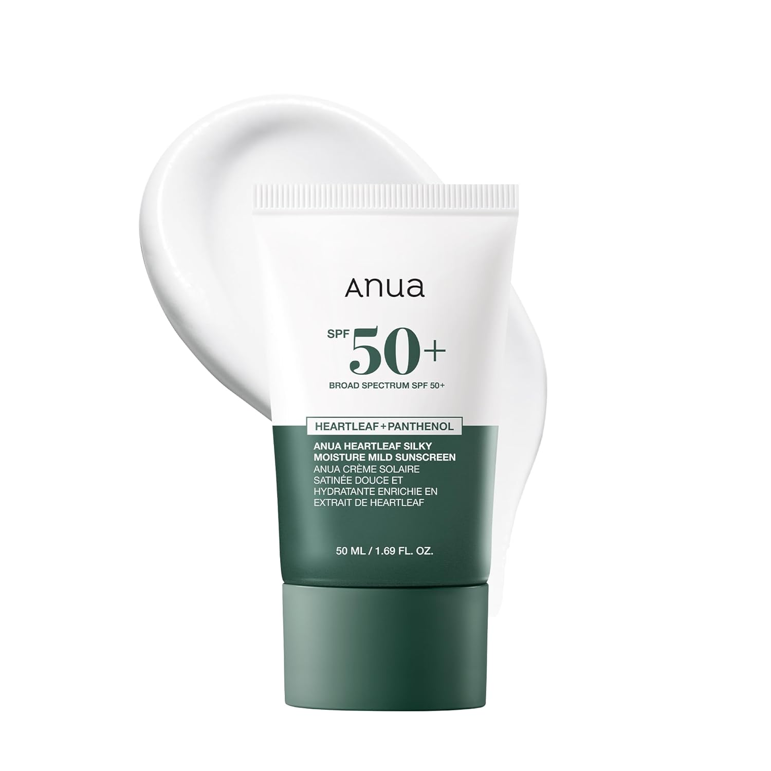 Anua Heartleaf Silky Moisture Mild Sunscreen SPF 50
