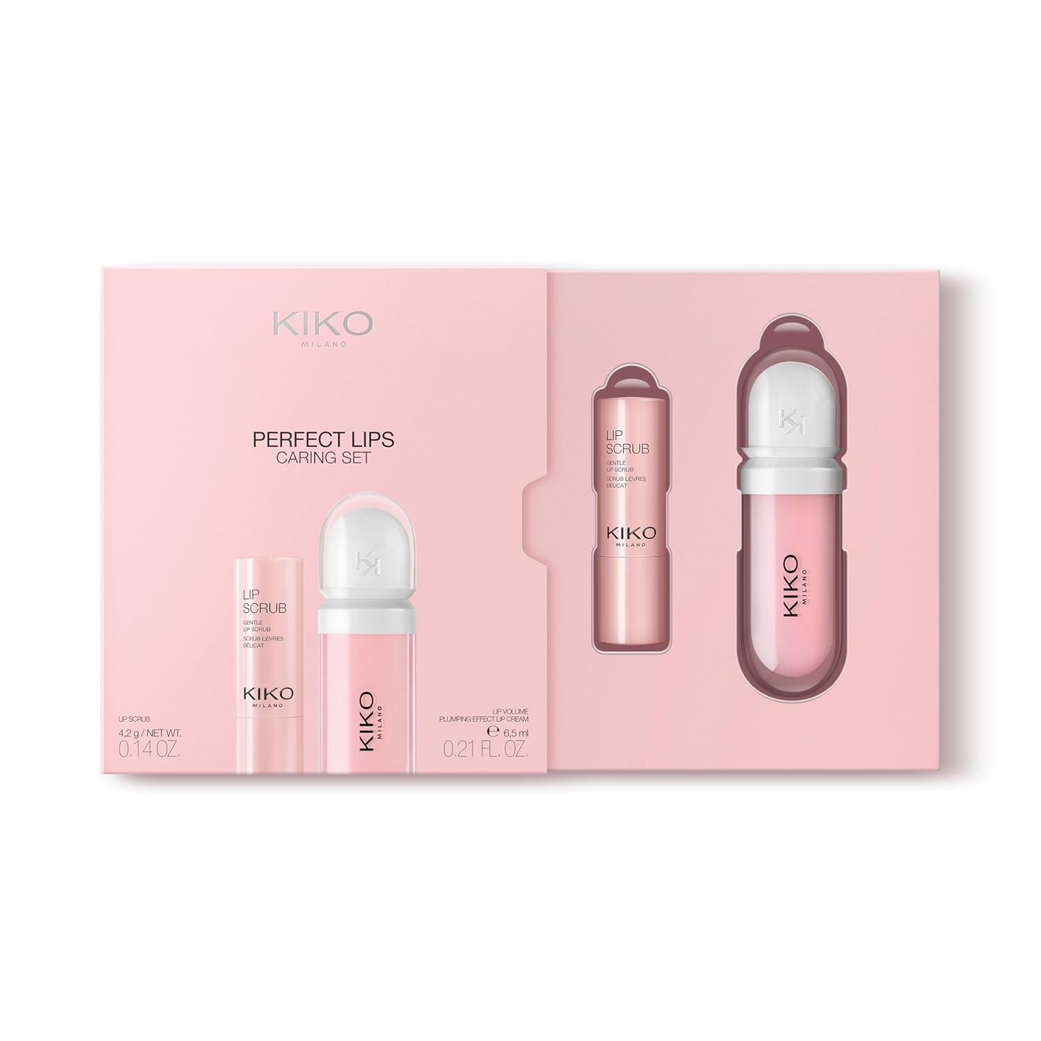 KIKO Milano Perfect Lips Caring Set – Lip Scrub & Lip Plumping Cream