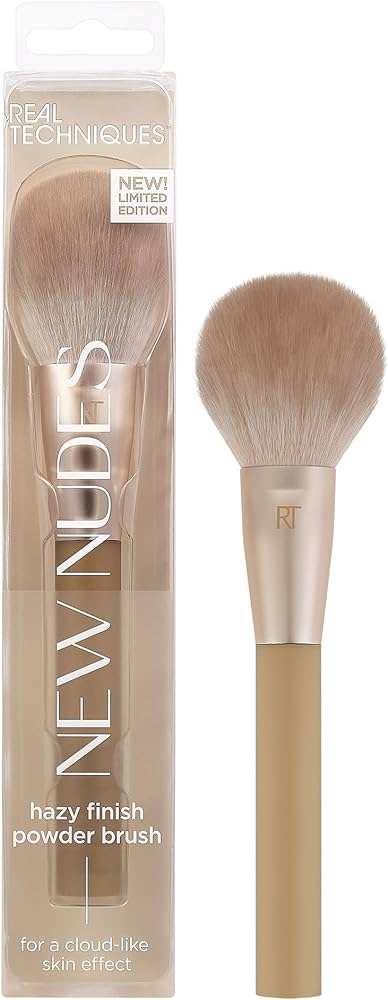 Real Techniques New Nudes Hazy Finish Powder Brush - YesMegastore