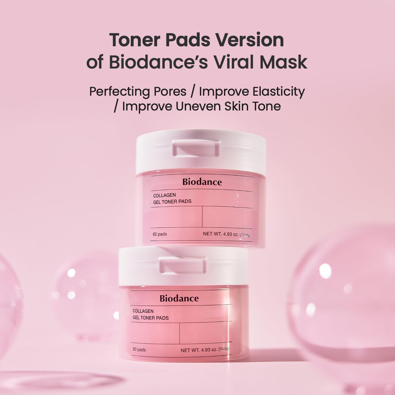 Biodance Collagen Gel Toner Pads  Pore Perfecting, Improving Elasticity 60pads