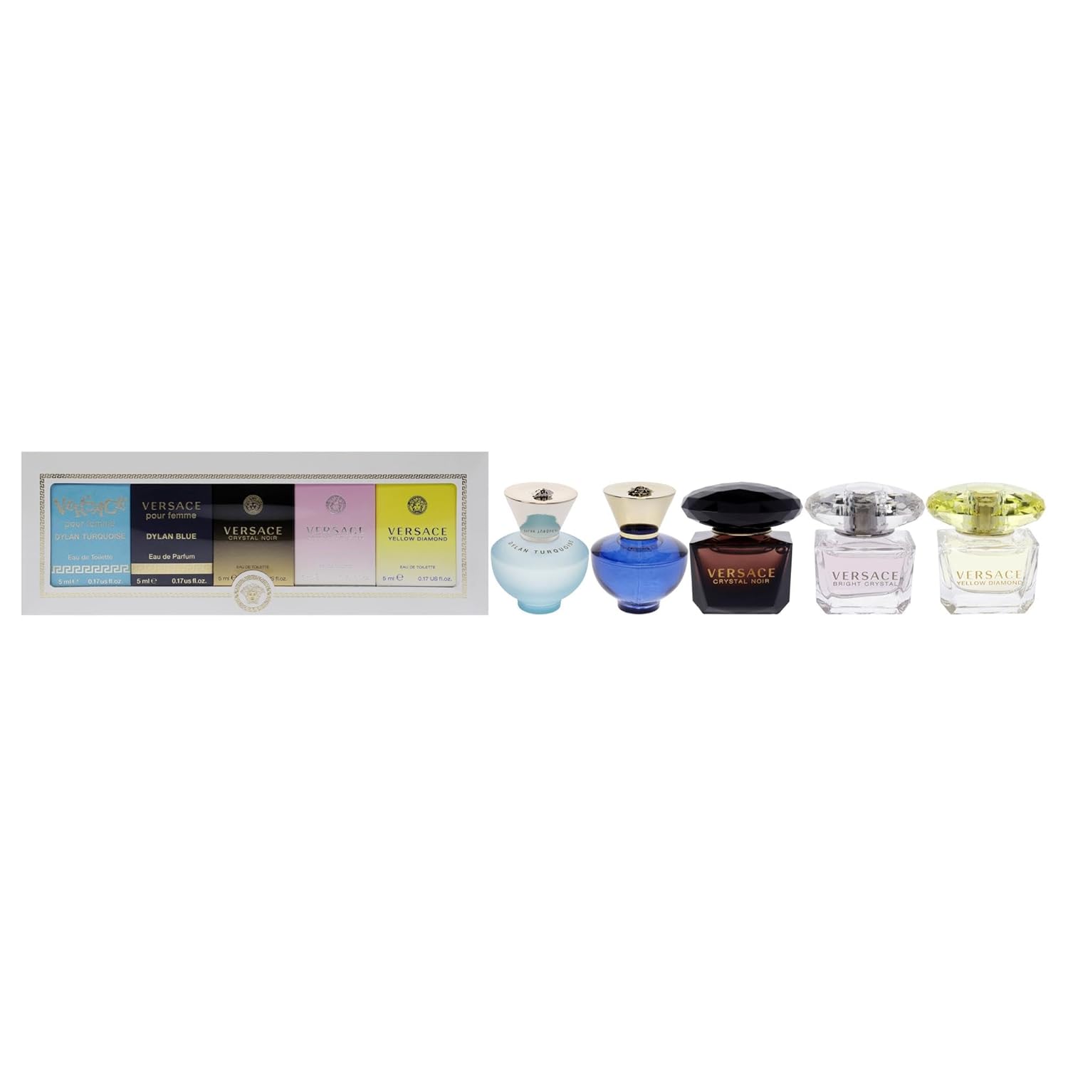 Versace Miniatures Collection by Versace for Women - 5 Pc Mini Gift Set - YesMegastore