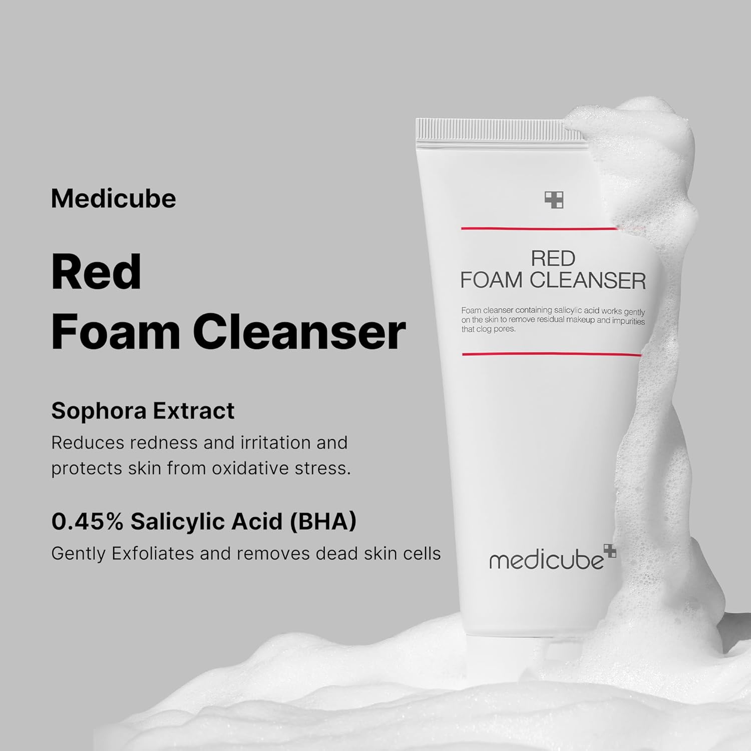 Medicube Red Foam Cleanser – 120ml / 4.05 fl. oz.