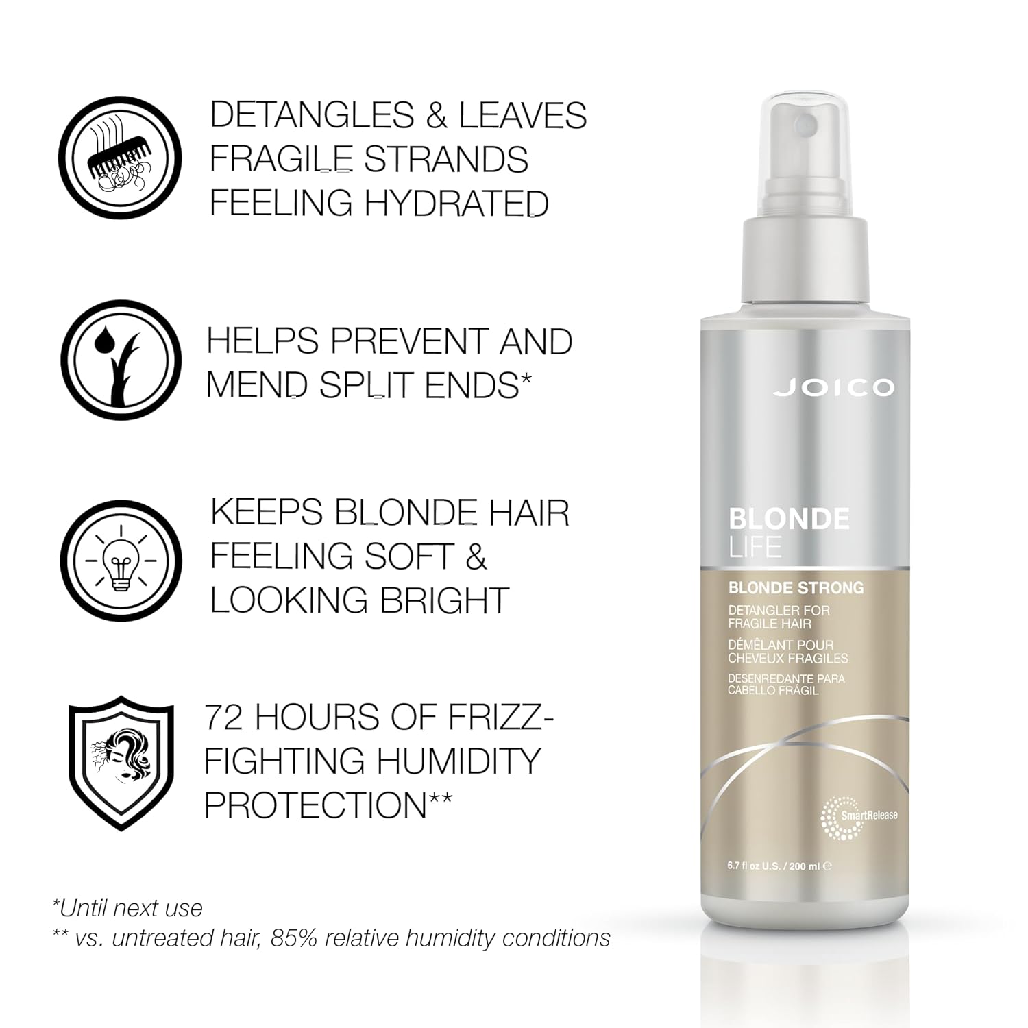 Joico Blonde Life Blonde Strong Conditioning Detangler 6.7/ 200ML - YesMegastore
