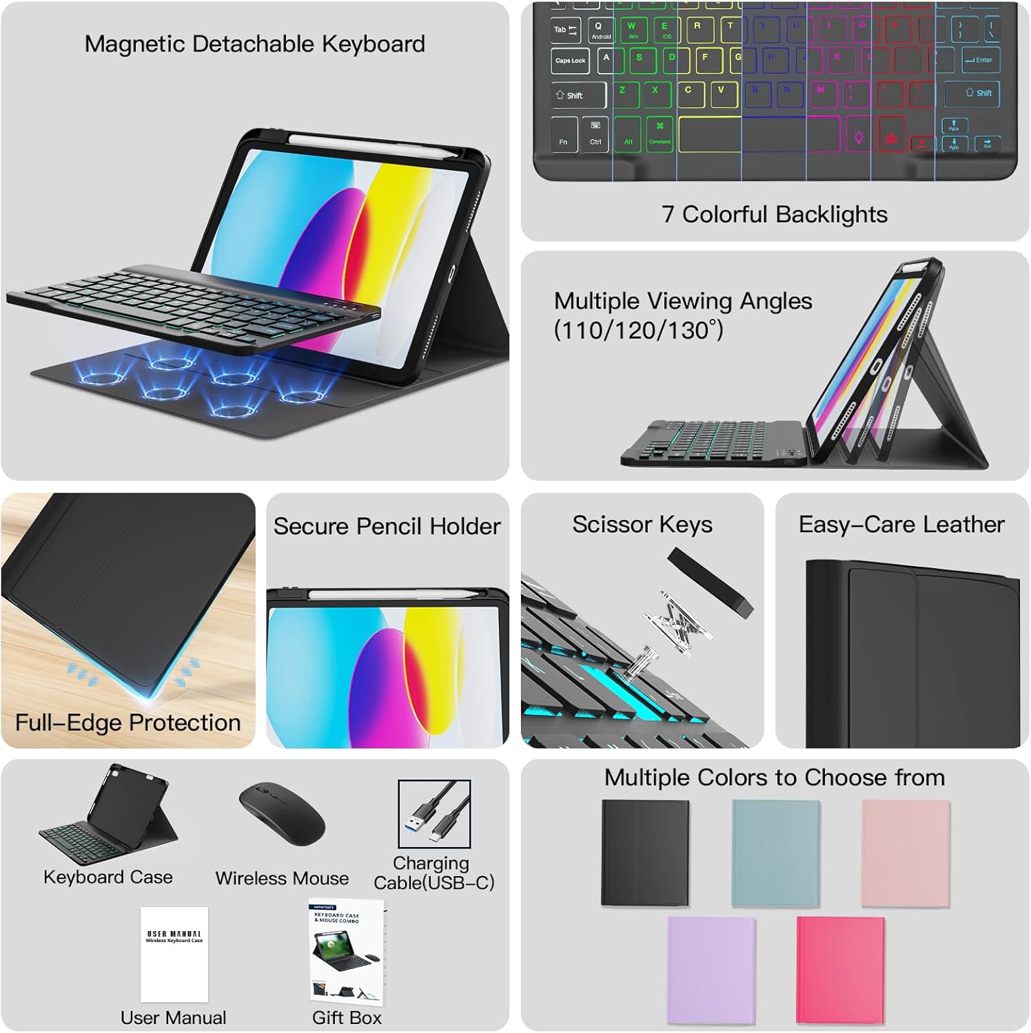 iPad 10th/11th Gen (A16 Chip) with Keyboard