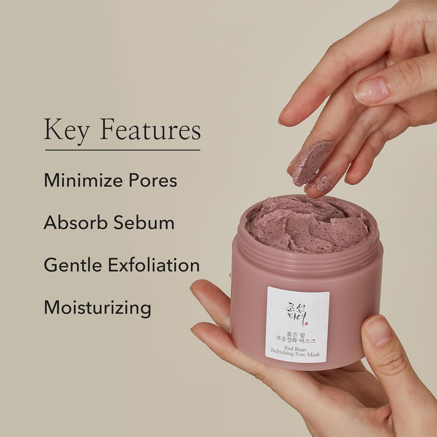 Beauty of Joseon Red Bean Pore Refreshing Mask – Deep Cleansing and Hydrating Korean Skincare (140ml / 4.73 fl. oz)