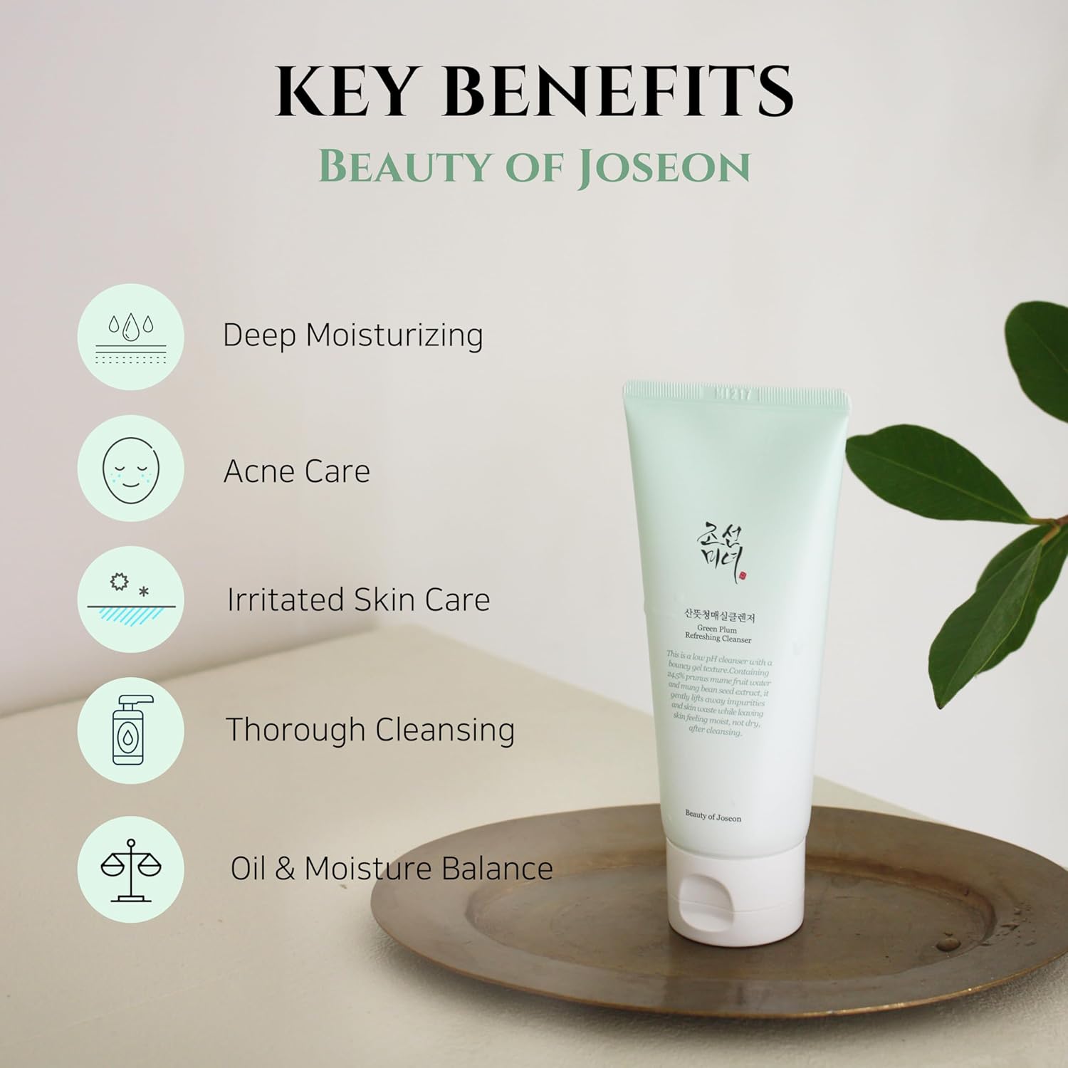 Beauty of Joseon Green Plum Refreshing Cleanser  100ml/ 3.38 OZ