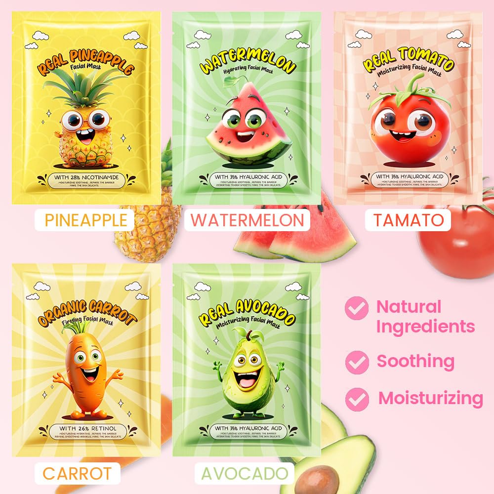 Fruit Face Masks for Kids