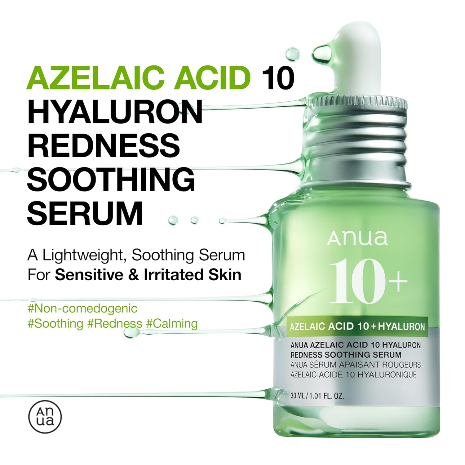 Anua Azelaic Acid 10% + Hyaluron Redness Soothing Serum