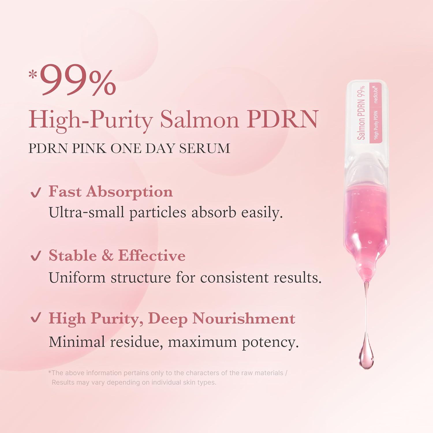 Medicube Salmon DNA PDRN Pink One Day Serum