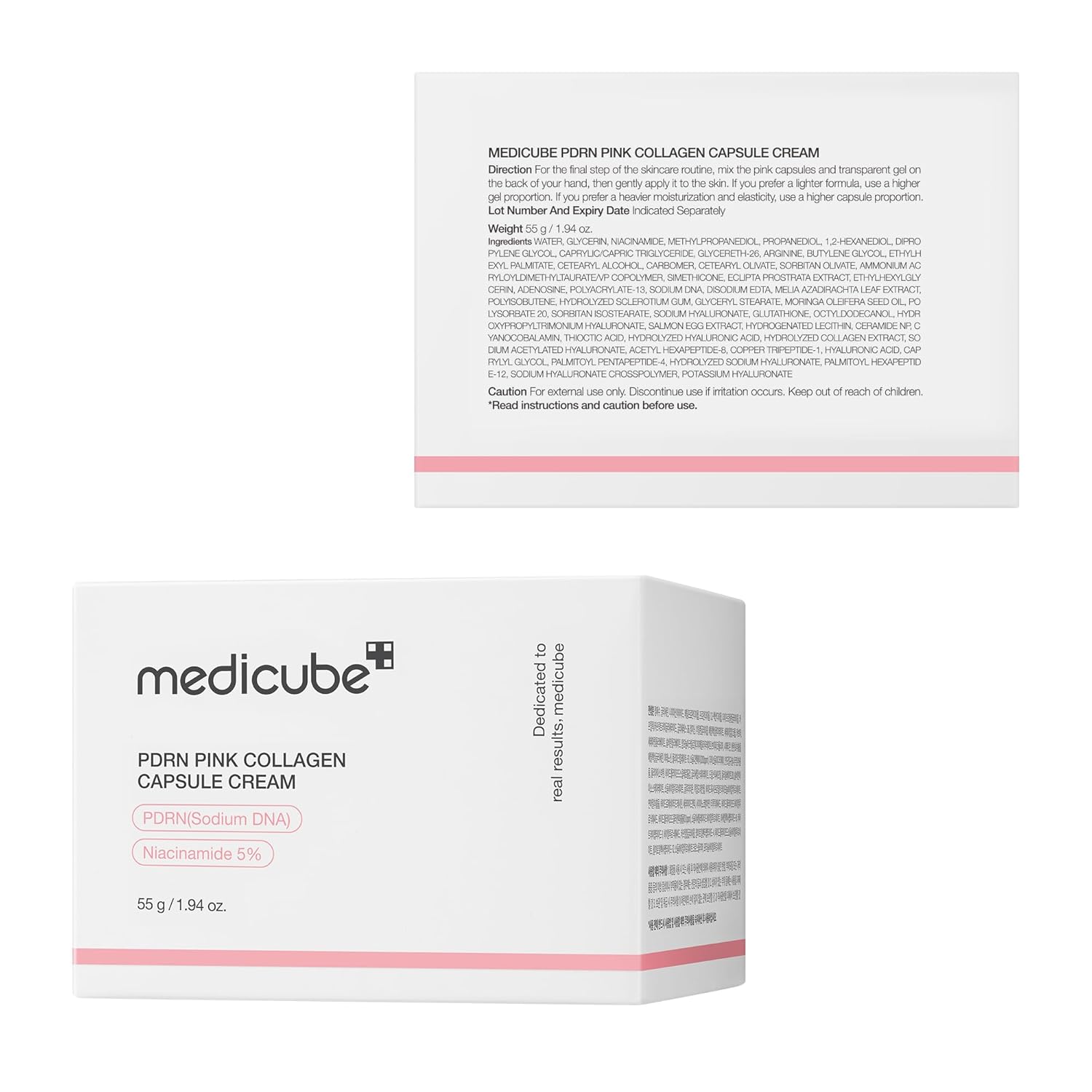 Medicube Salmon DNA PDRN Pink Collagen Capsule Cream - YesMegastore