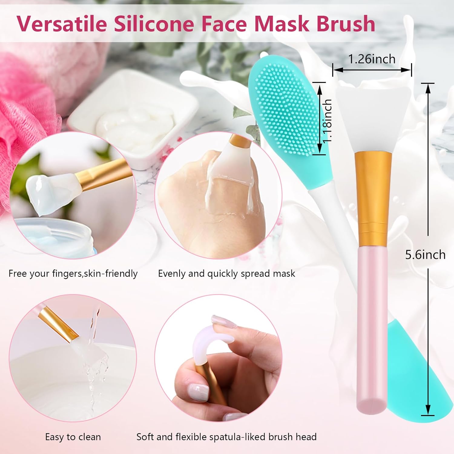 Silicone Face Scrubber Set