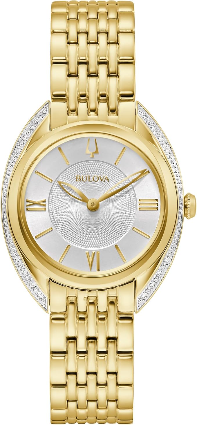Bulova Ladies' Classic Diamond Quartz Gold 98R298