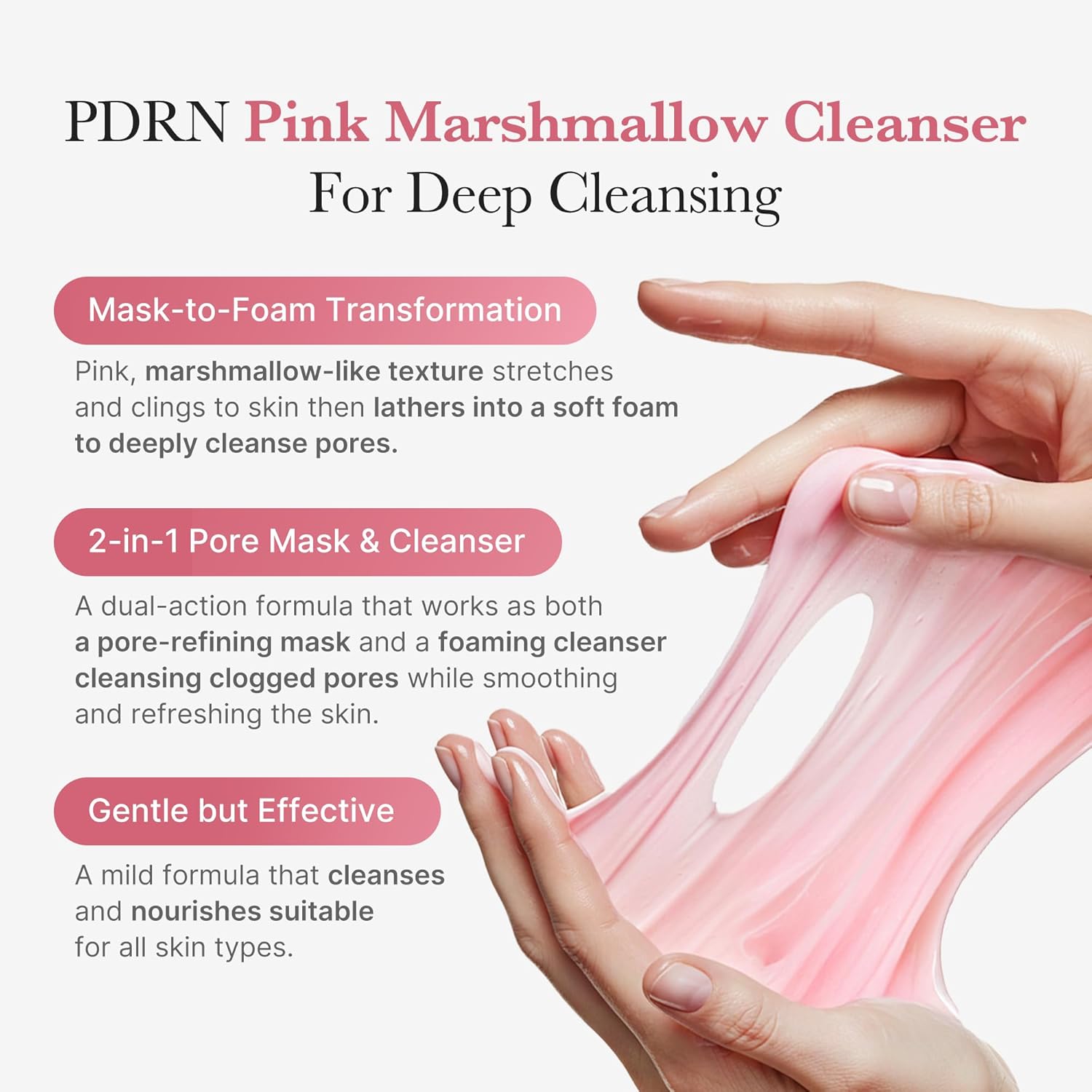 Medicube PDRN Pink Niacinamide Whip Cleanser 99% PDRN
