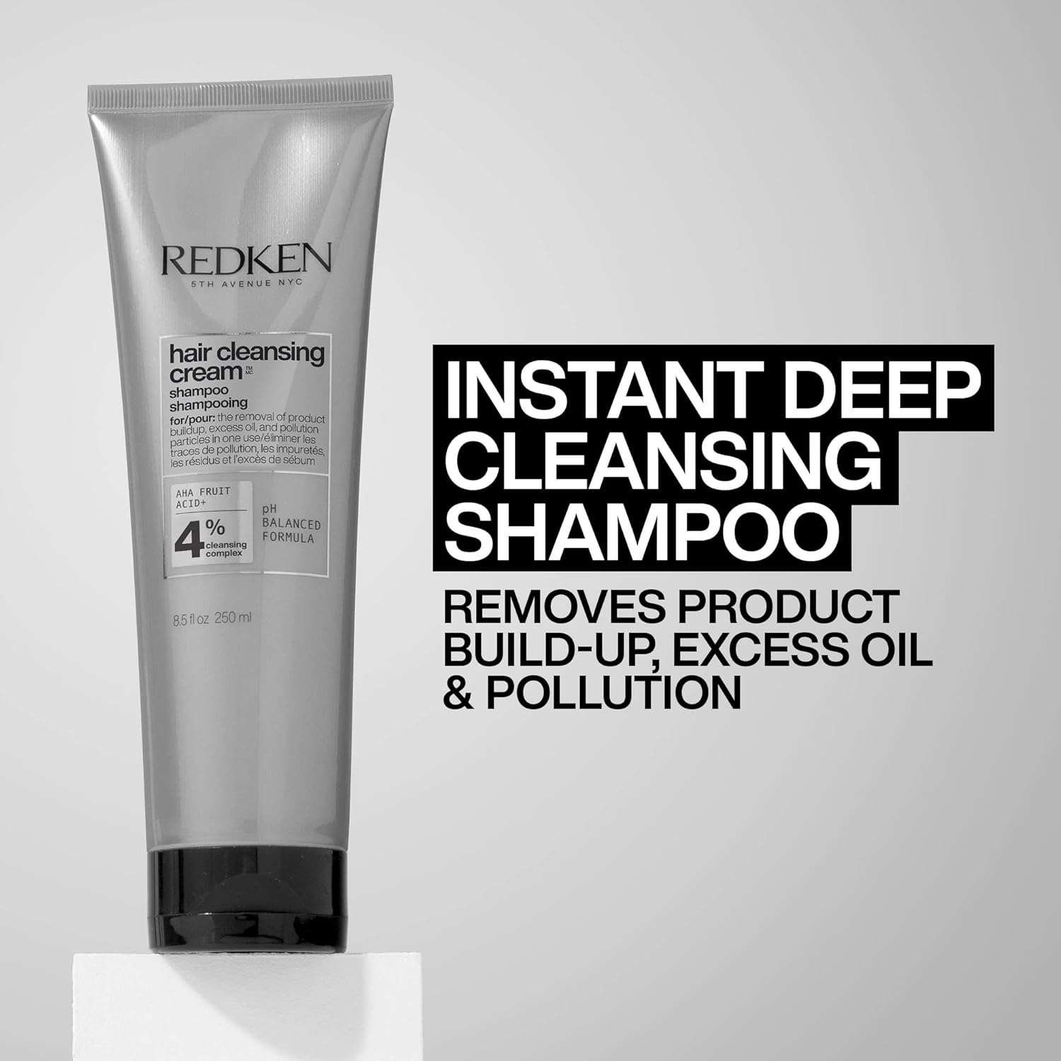 Redken Detox Hair Cleansing Cream Clarifying Shampoo For All Hair Types - Removes Buildup and Strengthens Hair Cuticle 250 ml/ 8.5 oz - YesMegastore