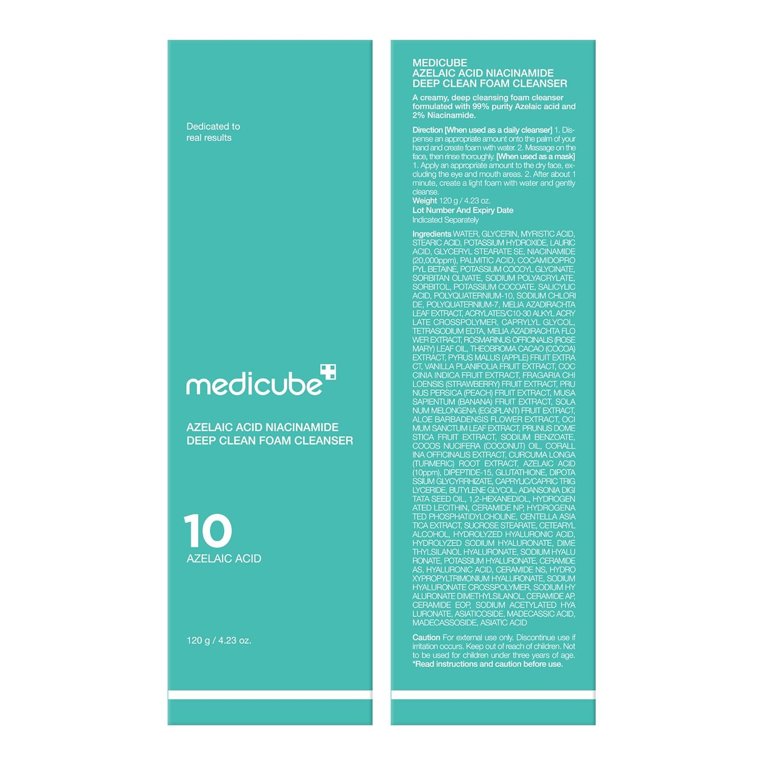 Medicube Azelaic Acid Niacinamide Deep Clean Foam Cleanser