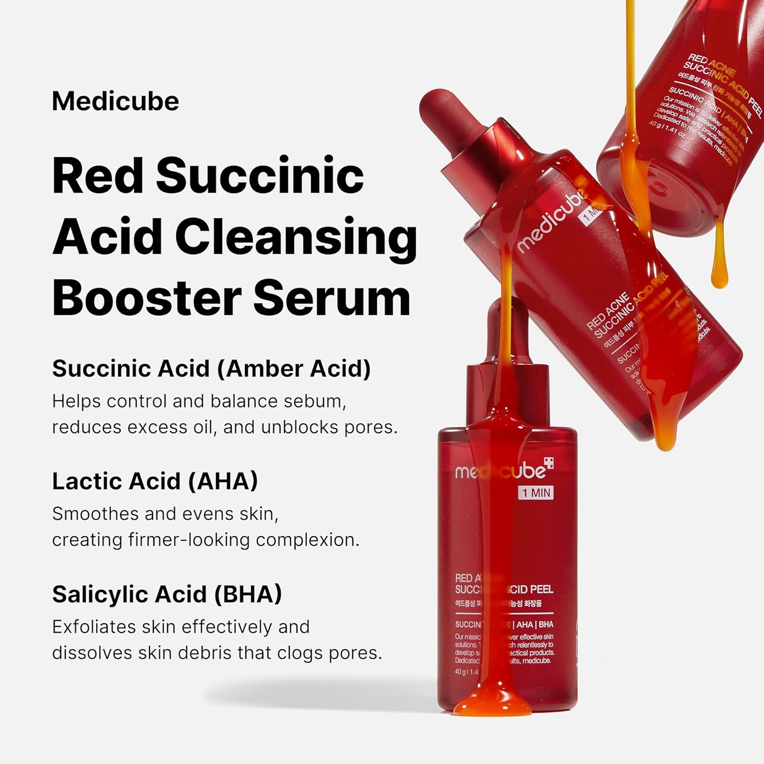 Medicube Red Acne Succinic Acid Peel – 40g