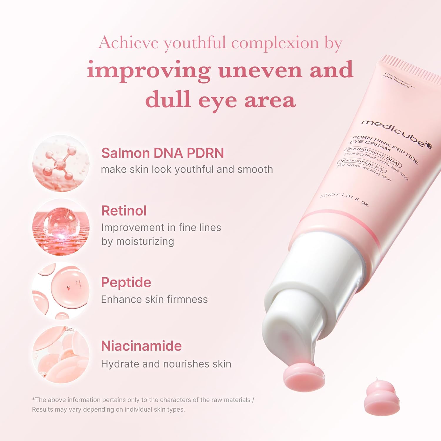 Medicube PDRN P:ink Peptide Eye Cream - YesMegastore